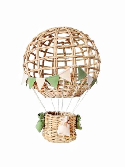 Lampa sufitowa BALON beż oliwka+len