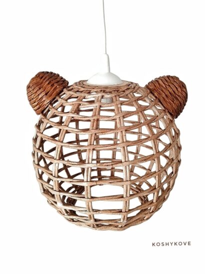 Lampa dziecięca MIŚ sufitowa natur kula